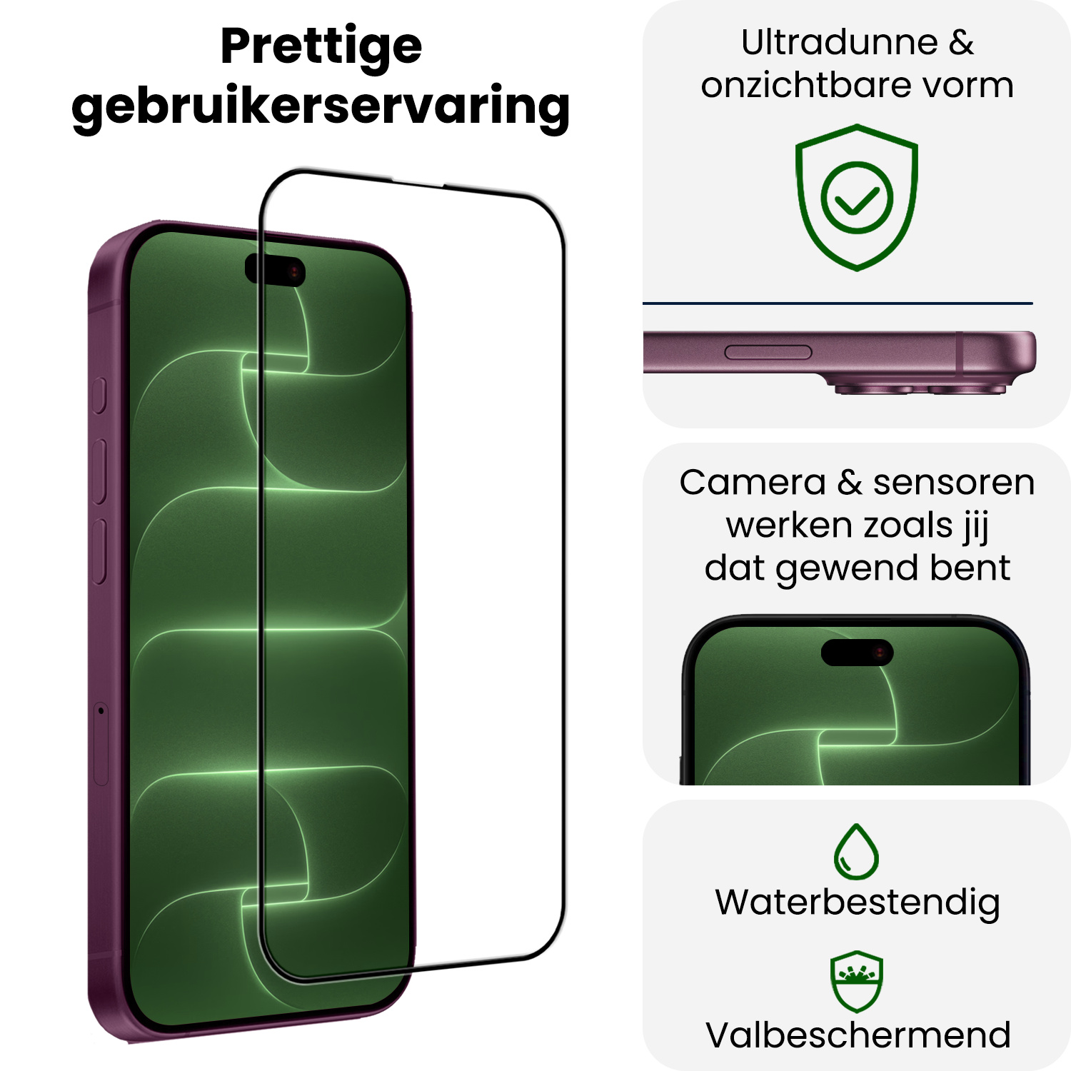 BASEY. BASEY. iPhone 18 Pro Hybrid Screenprotector - 3 PACK