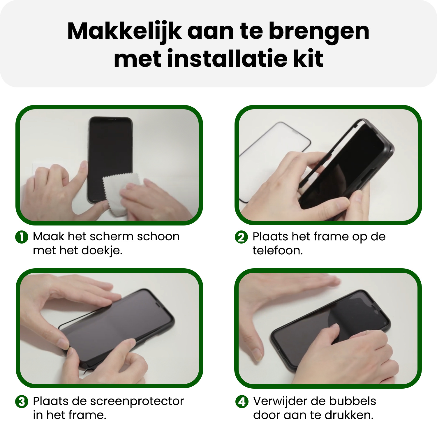 BASEY. BASEY. iPhone 18 Pro Screenprotector Met Installieframe