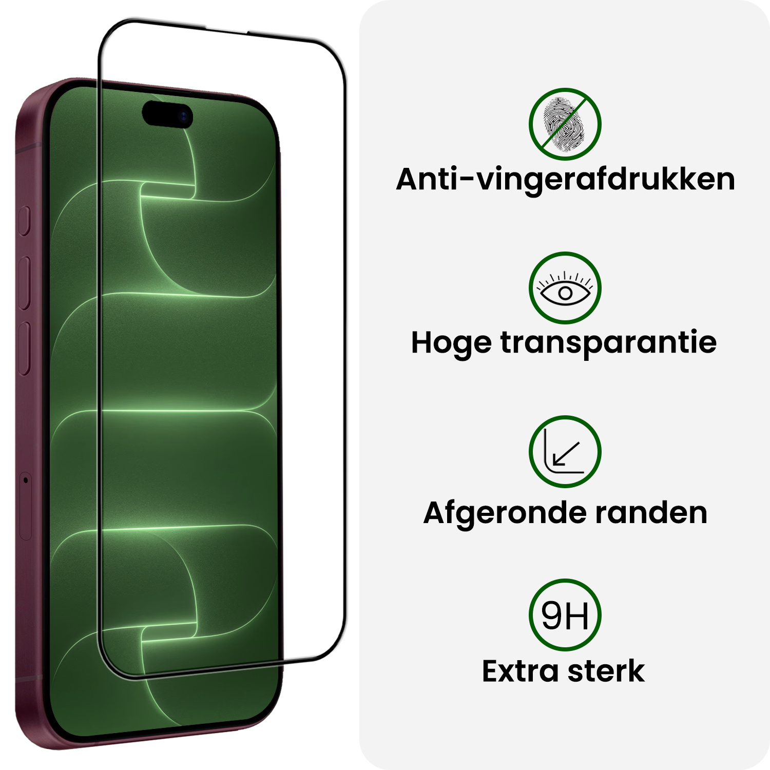 BASEY. BASEY. iPhone 18 Pro Max Screenprotector Met Installieframe