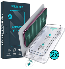 Forterra Forterra iPhone 18 Pro Screenprotector Perfect Fit Kit - 2 PACK