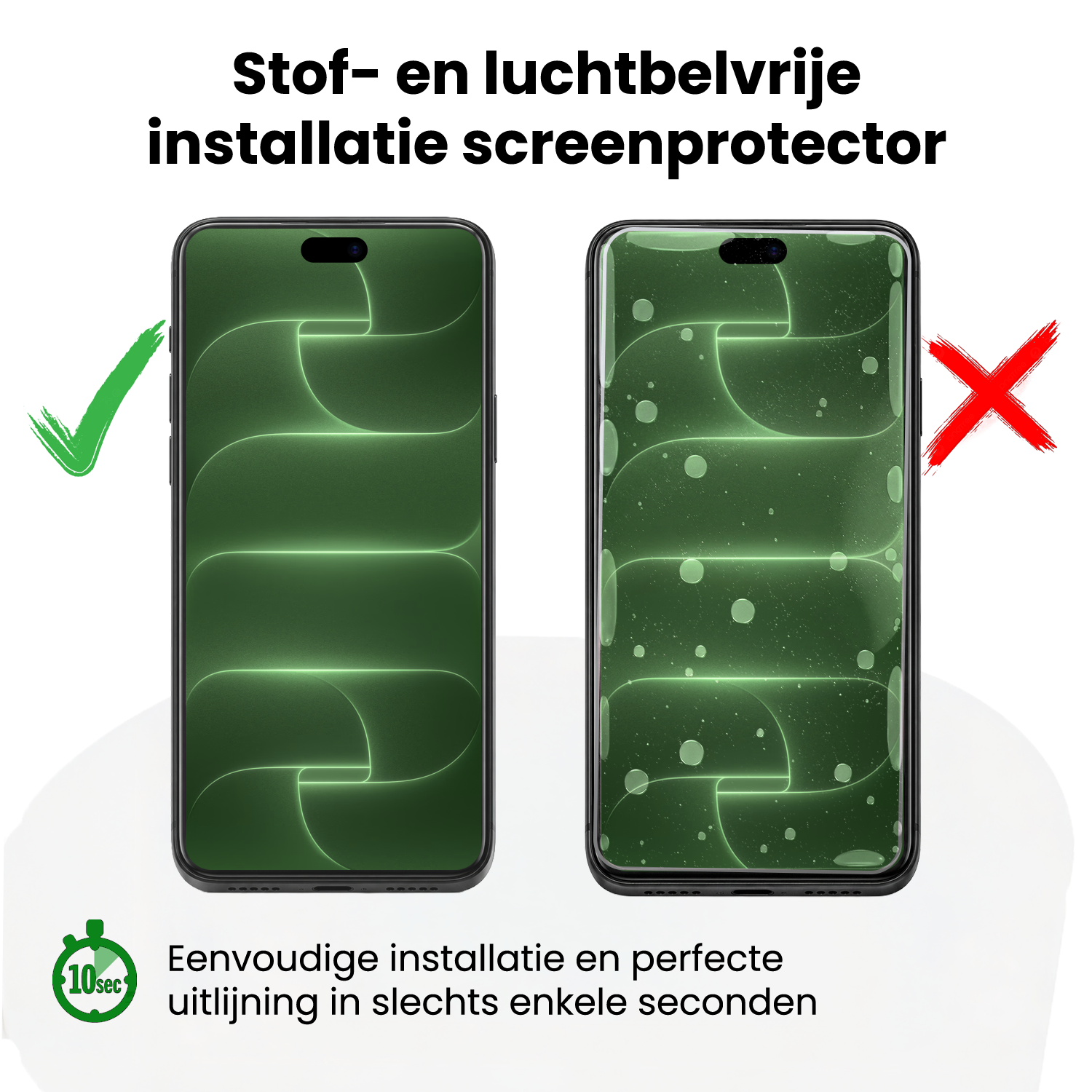 BASEY. BASEY. iPhone 18 Pro Screenprotector Perfect Fit Kit - 2 PACK