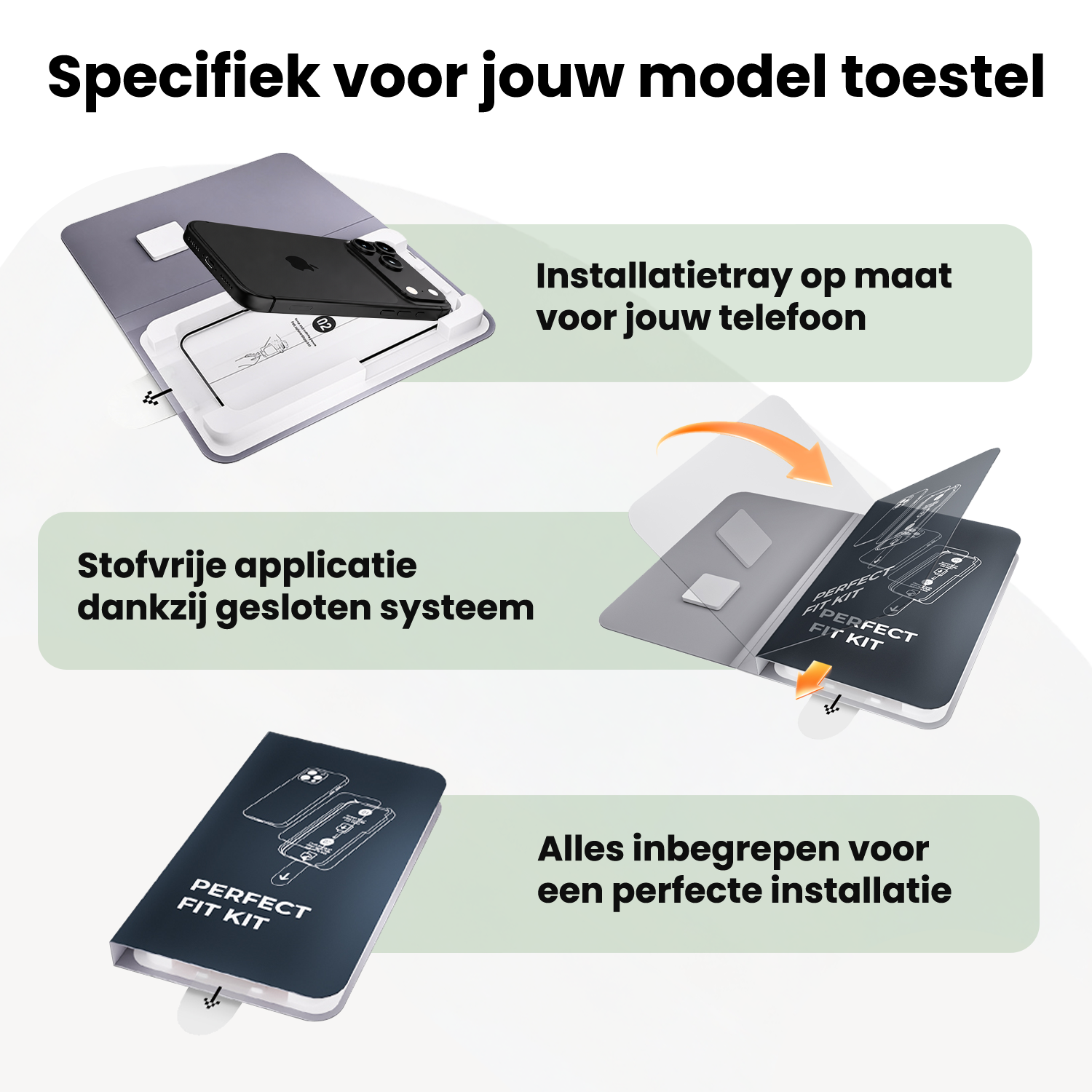 BASEY. BASEY. iPhone 18 Pro Screenprotector Perfect Fit Kit - 2 PACK