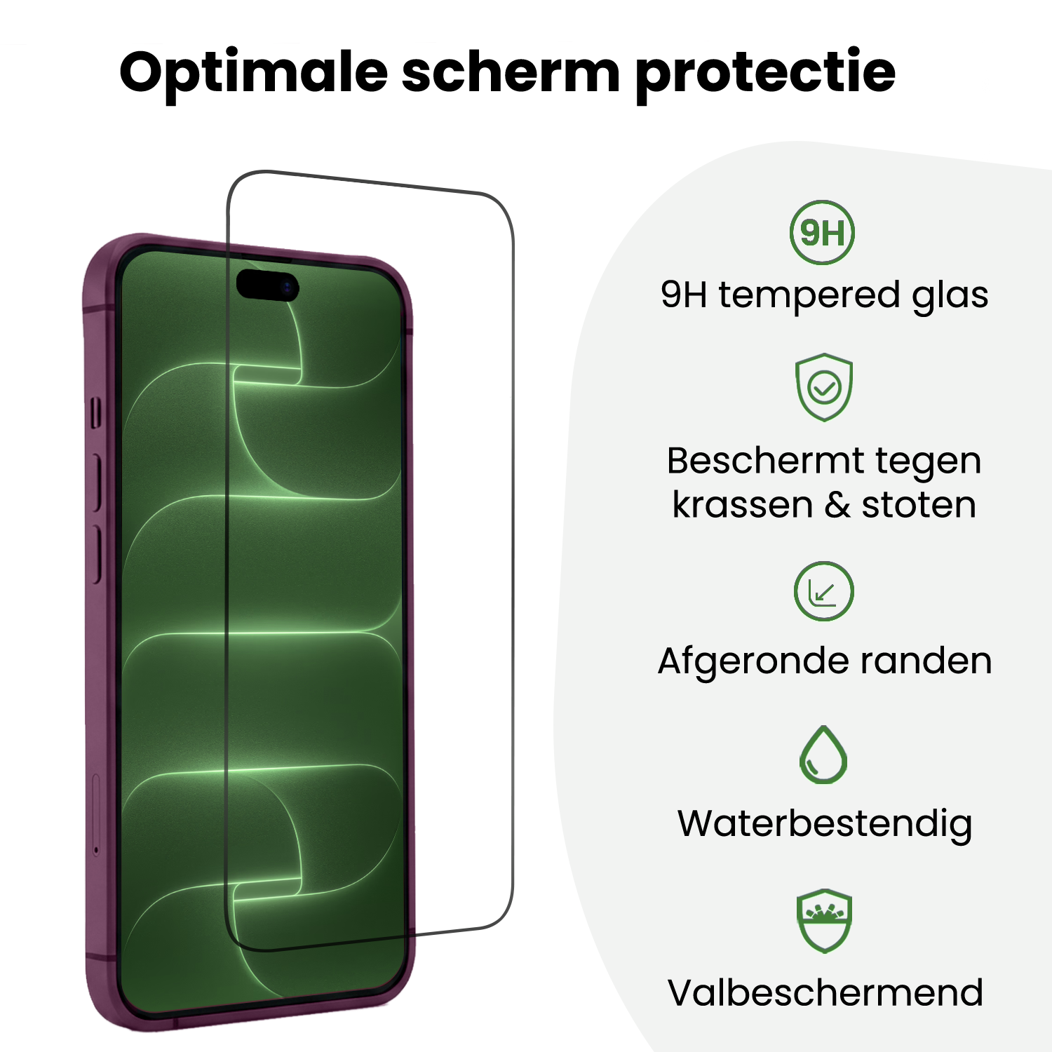 BASEY. BASEY. iPhone 18 Pro Screenprotector Perfect Fit Kit - 2 PACK