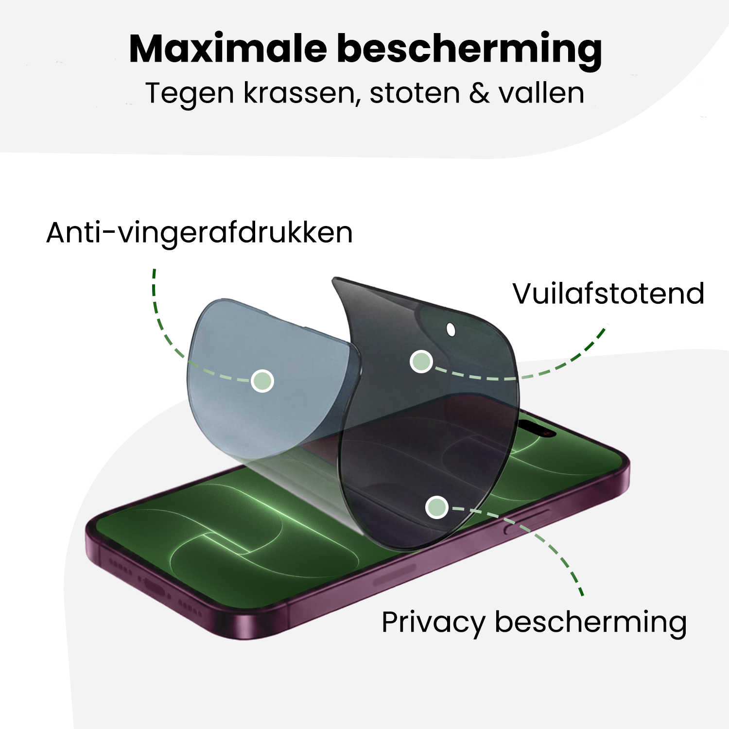 BASEY. BASEY. iPhone 18 Pro Hybrid Privacy Screenprotector