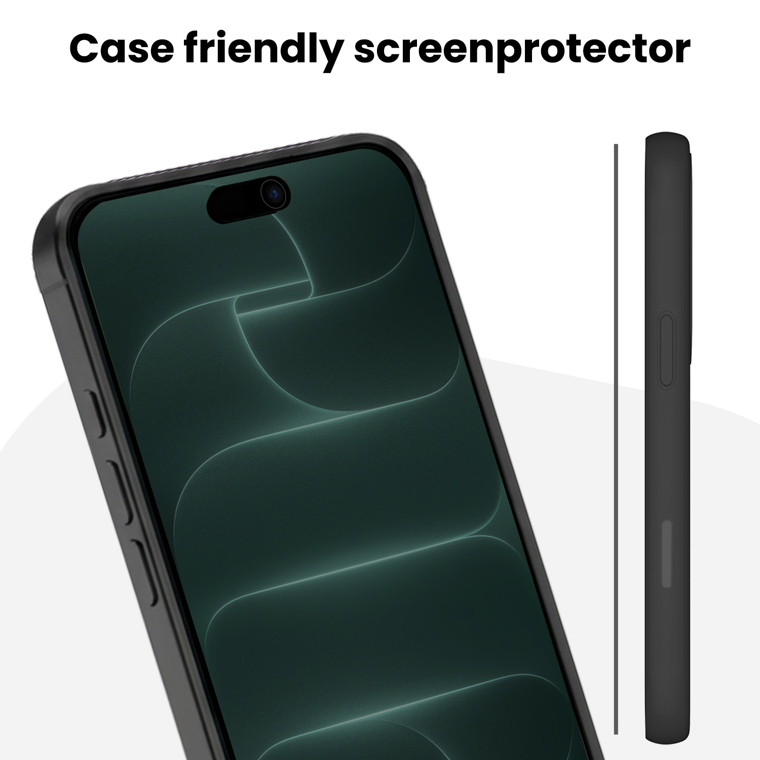 Forterra Forterra iPhone 18 Pro Hybrid Privacy Screenprotector - 3 PACK