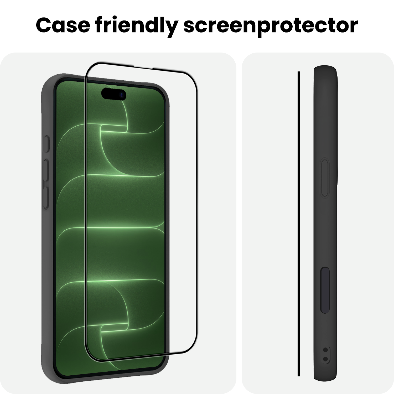 BASEY. BASEY. iPhone 18 Pro Max Screenprotector Met Installieframe