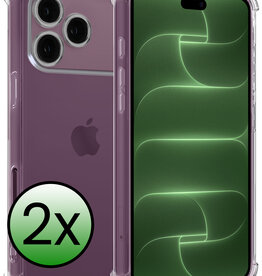 BASEY. BASEY. iPhone 18 Pro Hoesje Shockproof - Transparant - 2 PACK