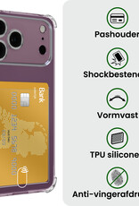BASEY. BASEY. iPhone 18 Pro Hoesje Pashouder Met 2x Screenprotector
