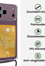 BASEY. BASEY. iPhone 18 Pro Hoesje Pashouder met Koord - 2 PACK