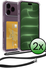 BASEY. BASEY. iPhone 18 Pro Max Hoesje Pashouder met Koord - 2 PACK