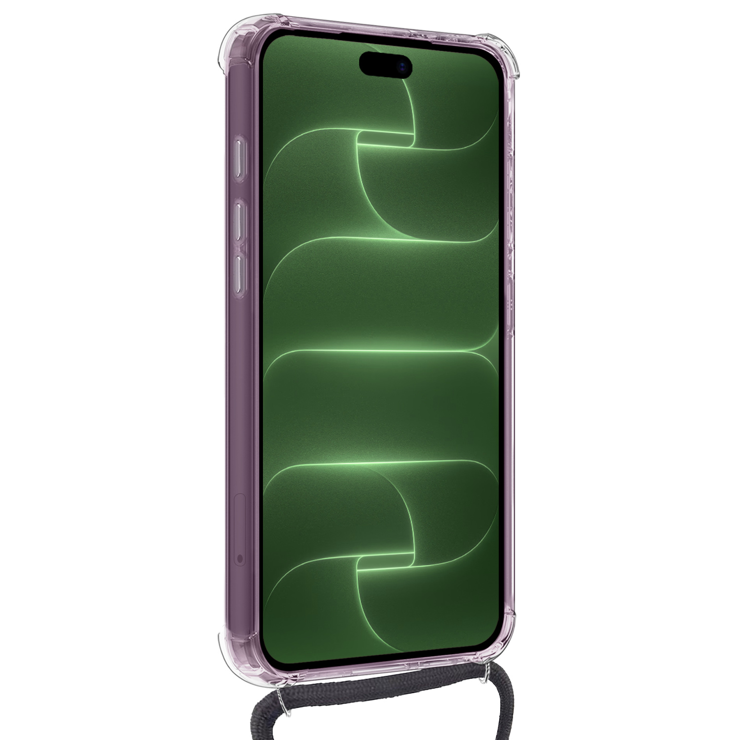 BASEY. BASEY. iPhone 18 Pro Max Hoesje Pashouder met Koord Met Screenprotector