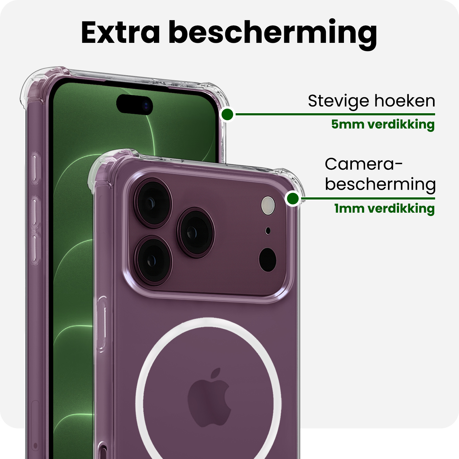 BASEY. BASEY. iPhone 18 Pro Magsafe Hoesje - Transparant
