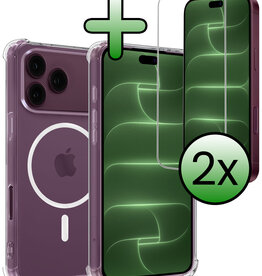 BASEY. BASEY. iPhone 18 Pro Magsafe Hoesje Transparant Met 2x Screenprotector