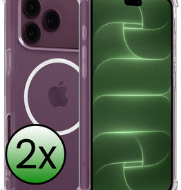 BASEY. BASEY. iPhone 18 Pro Max Magsafe Hoesje - Transparant - 2 PACK