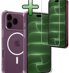 BASEY. BASEY. iPhone 18 Pro Max Magsafe Hoesje Transparant Met Screenprotector