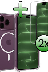 BASEY. BASEY. iPhone 18 Pro Max Magsafe Hoesje Transparant Met 2x Screenprotector