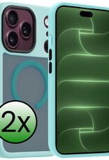 BASEY. BASEY. iPhone 18 Pro Magsafe Hoesje - Lichtblauw - 2 PACK