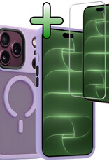 BASEY. BASEY. iPhone 18 Pro Magsafe Hoesje Lila Met Screenprotector