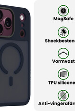 BASEY. BASEY. iPhone 18 Pro Magsafe Hoesje Donkerblauw Met 2x Screenprotector