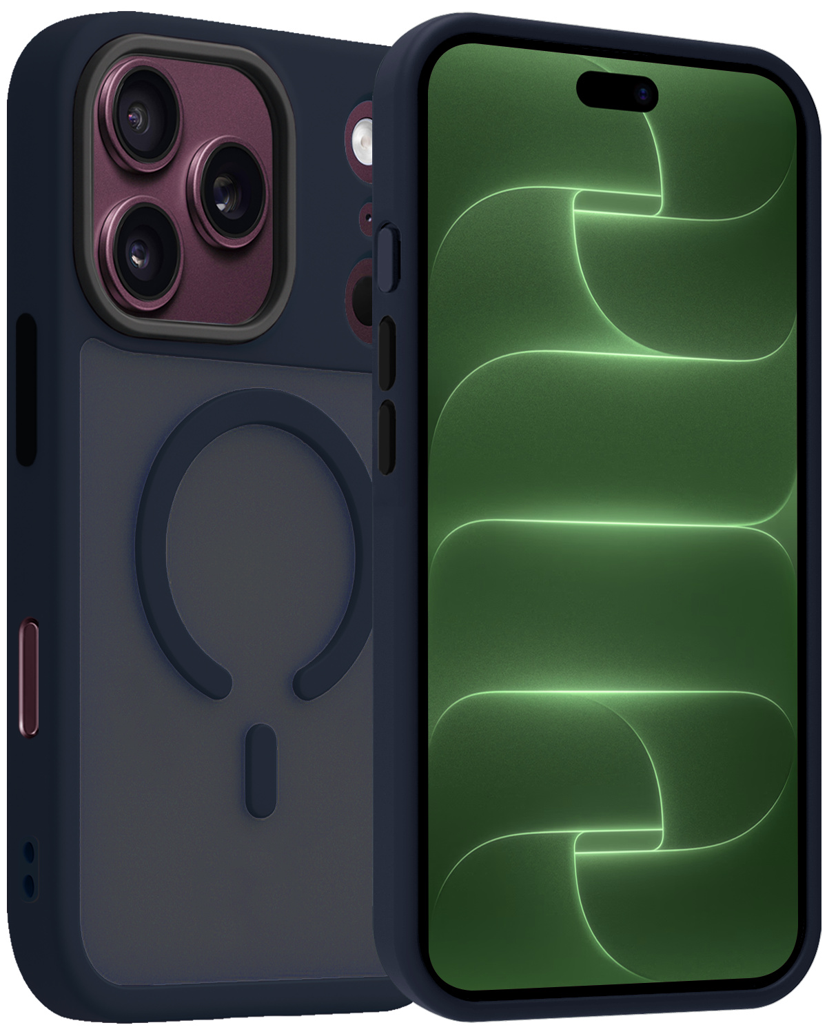 BASEY. BASEY. iPhone 18 Pro Max Magsafe Hoesje - Donkerblauw