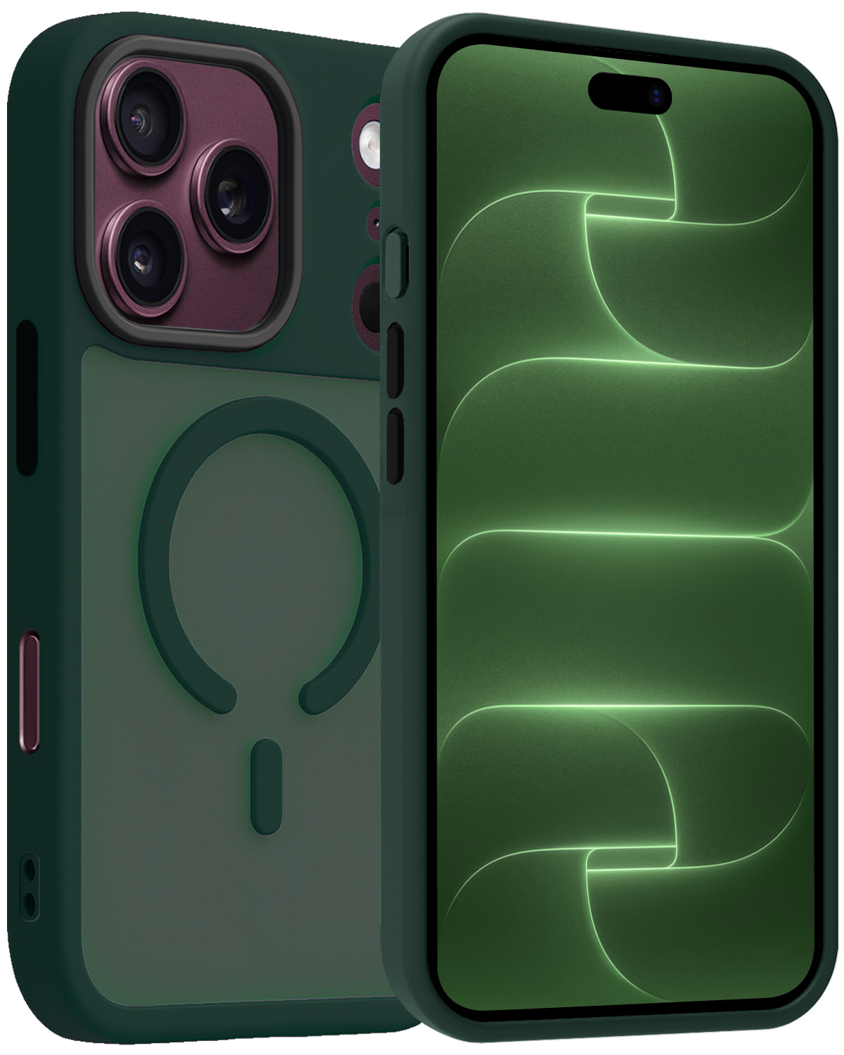 BASEY. BASEY. iPhone 18 Pro Max Magsafe Hoesje - Donkergroen