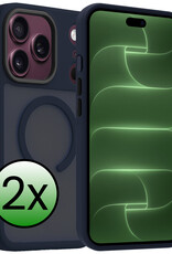 BASEY. BASEY. iPhone 18 Pro Max Magsafe Hoesje - Donkerblauw - 2 PACK