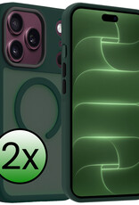 BASEY. BASEY. iPhone 18 Pro Max Magsafe Hoesje - Donkergroen - 2 PACK