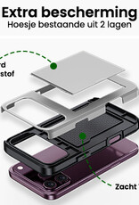 BASEY. BASEY. iPhone 18 Pro Max Hoesje Pashouder Hard - Grijs