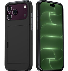 BASEY. BASEY. iPhone 18 Pro Max Hoesje Pashouder Hard - Zwart