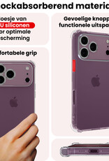 NoXx NoXx iPhone 18 Pro Hoesje Shockproof - Transparant