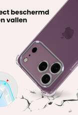 NoXx NoXx iPhone 18 Pro Max Hoesje Shockproof - Transparant - 2 PACK
