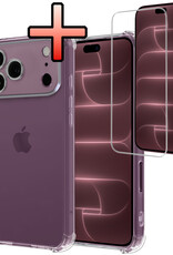 NoXx NoXx iPhone 18 Pro Max Hoesje Shockproof Met Screenprotector Met Dichte Notch