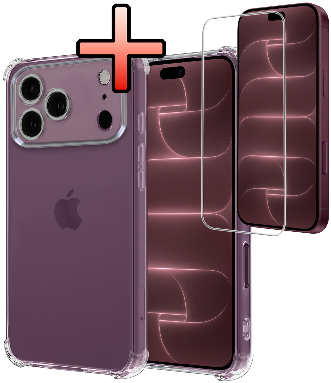 NoXx NoXx iPhone 18 Pro Max Hoesje Shockproof Met Screenprotector Met Dichte Notch