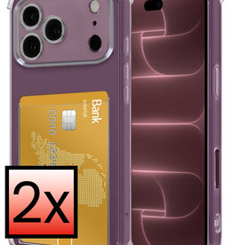 NoXx NoXx iPhone 18 Pro Hoesje Pashouder - 2 PACK