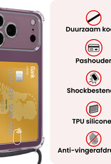 NoXx NoXx iPhone 18 Pro Hoesje Pashouder met Koord - 2 PACK