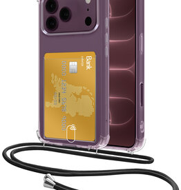 NoXx NoXx iPhone 18 Pro Max Hoesje Pashouder met Koord