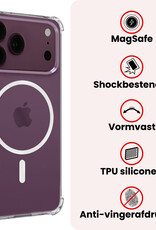 NoXx NoXx iPhone 18 Pro Magsafe Hoesje Transparant Met 2x Screenprotector