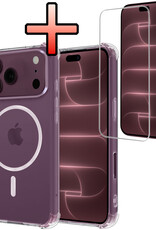 NoXx NoXx iPhone 18 Pro Max Magsafe Hoesje Transparant Met Screenprotector