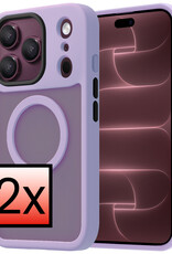 NoXx NoXx iPhone 18 Pro Magsafe Hoesje - Lila - 2 PACK