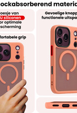 NoXx NoXx iPhone 18 Pro Magsafe Hoesje - Perzik - 2 PACK