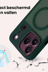 NoXx NoXx iPhone 18 Pro Magsafe Hoesje Donkergroen Met Screenprotector