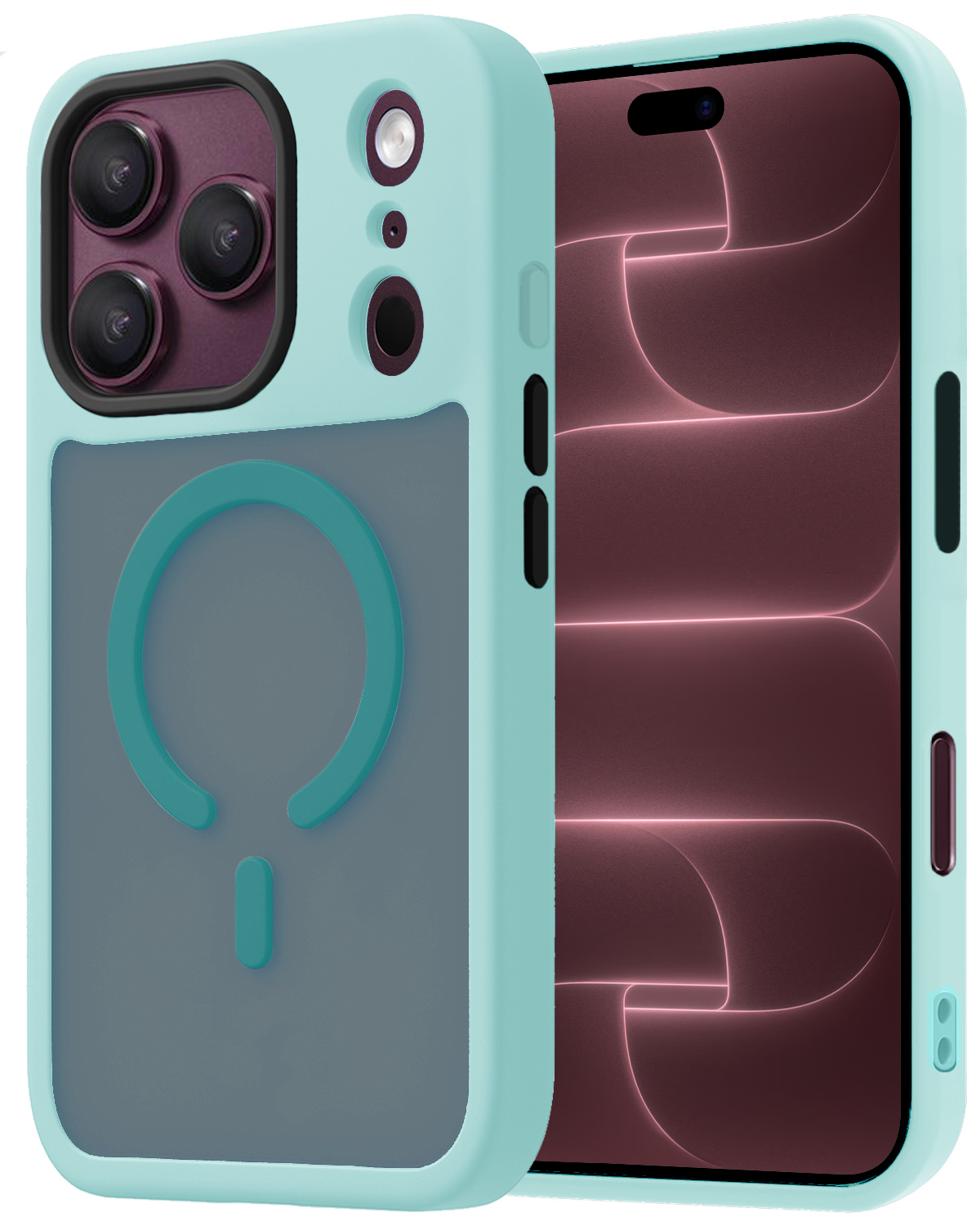 NoXx NoXx iPhone 18 Pro Max Magsafe Hoesje - Lichtblauw