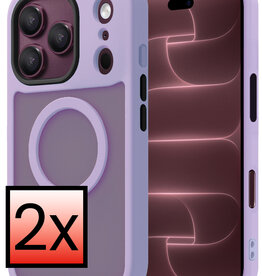 NoXx NoXx iPhone 18 Pro Max Magsafe Hoesje - Lila - 2 PACK