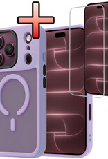 NoXx NoXx iPhone 18 Pro Max Magsafe Hoesje Lila Met Screenprotector