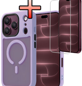 NoXx NoXx iPhone 18 Pro Max Magsafe Hoesje Lila Met Screenprotector