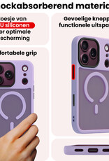 NoXx NoXx iPhone 18 Pro Max Magsafe Hoesje Lila Met Screenprotector