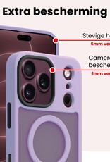 NoXx NoXx iPhone 18 Pro Max Magsafe Hoesje Lila Met 2x Screenprotector
