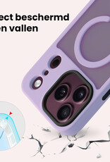 NoXx NoXx iPhone 18 Pro Max Magsafe Hoesje Lila Met 2x Screenprotector