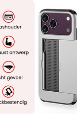 NoXx NoXx iPhone 18 Pro Hoesje Pashouder Hard - Grijs