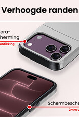 NoXx NoXx iPhone 18 Pro Hoesje Pashouder Hard - Grijs